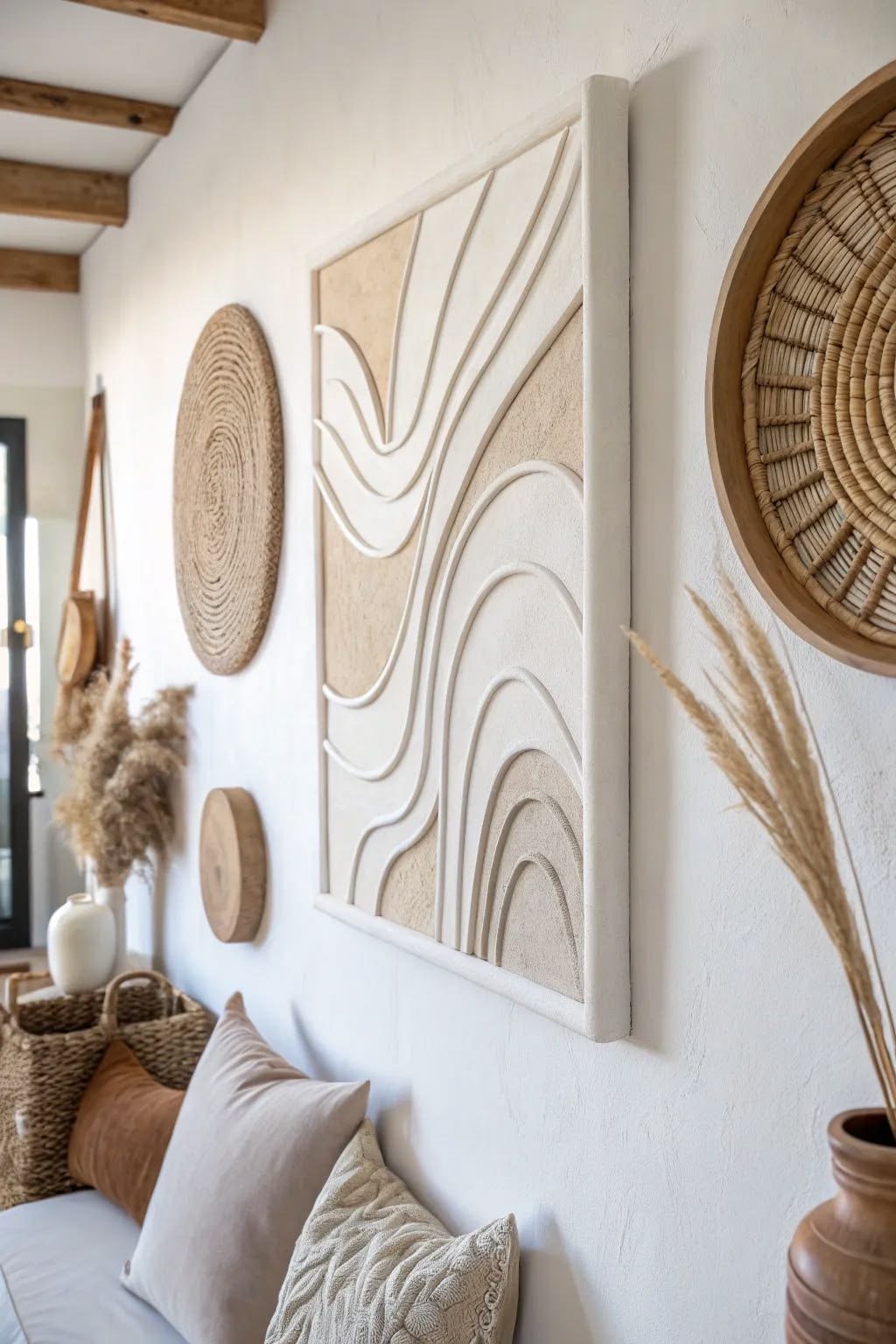 Arch relief in a Mediterranean living space